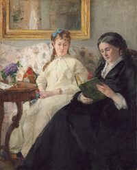 Berthe Morisot. "Retrato de la hermana y la madre de la artista."