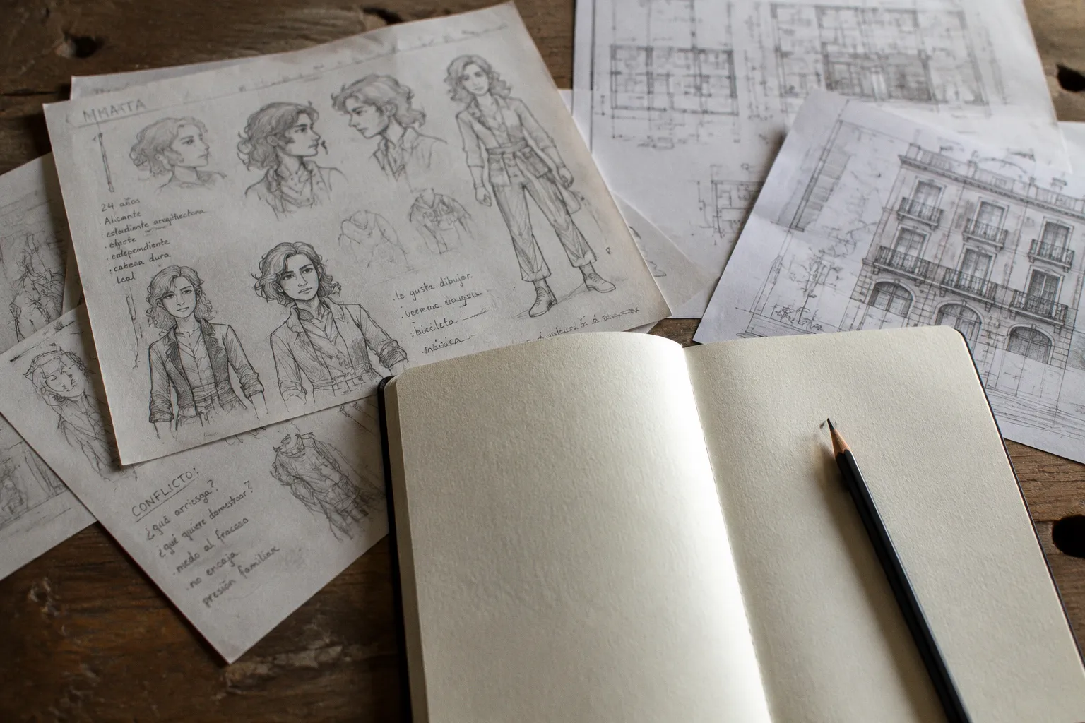 Diseño de personajes: del boceto a la ficha completa